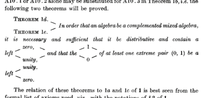 screenshot of a theorem statement, spliting up lines into sublines to give simultaneous statements of multiple cases